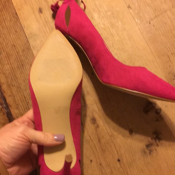 Nine West pink Pom Pom melodee heels - Picture 6 of 8